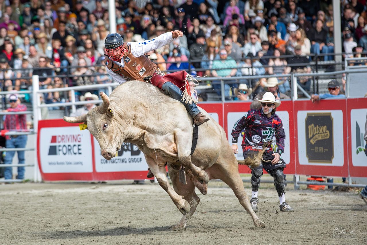 Jake Gardner at the 2025 Cloverdale Rodeo