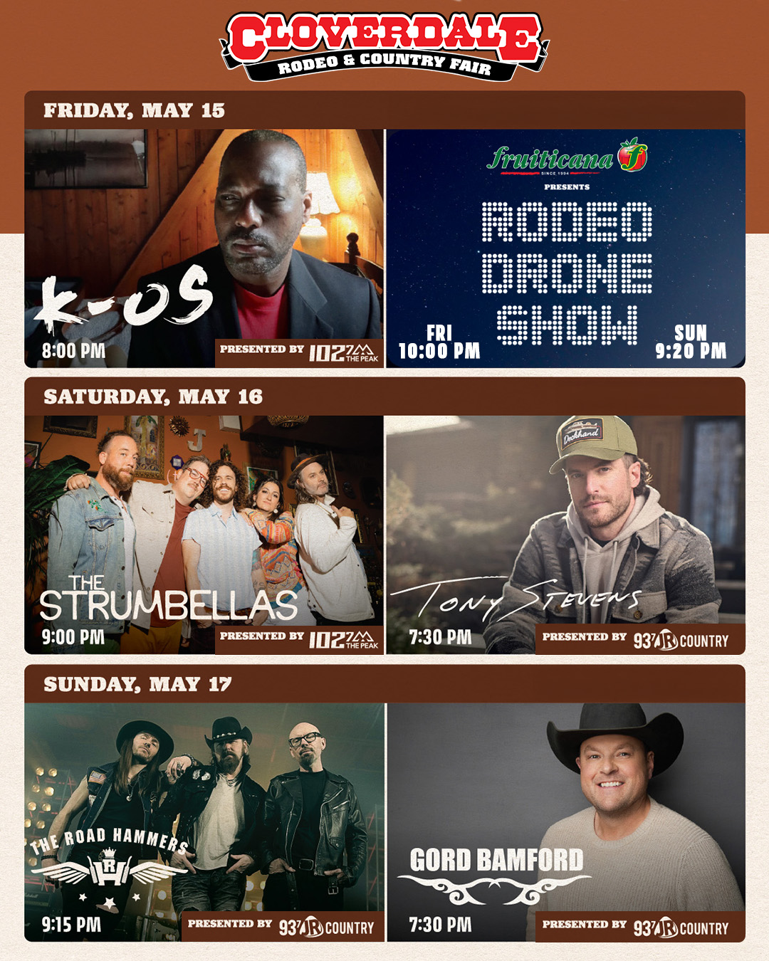 Headline Main Stage Performances