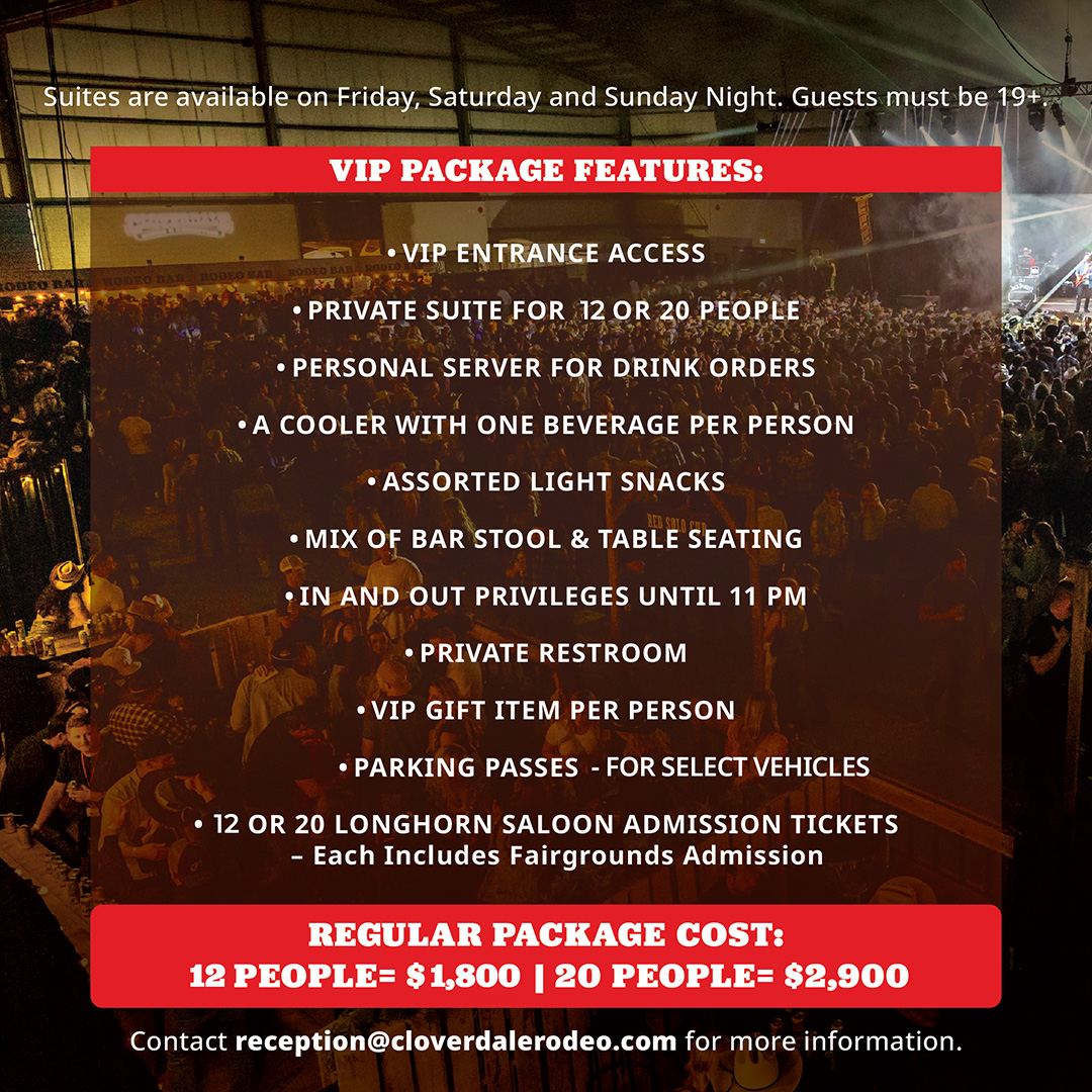 Longhorn VIP inclusions - 2026