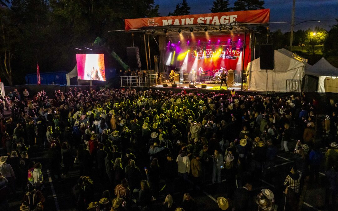 Trooper playing the main stage at the 2025 Cloverdale Country Fair