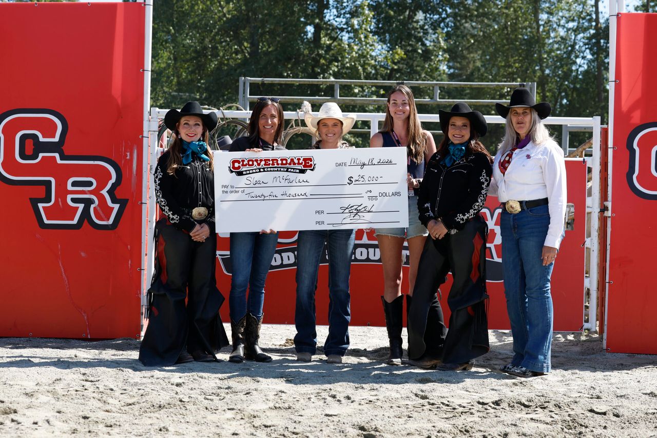 Barrel Racing Finals action at Jamie Rogers Arena