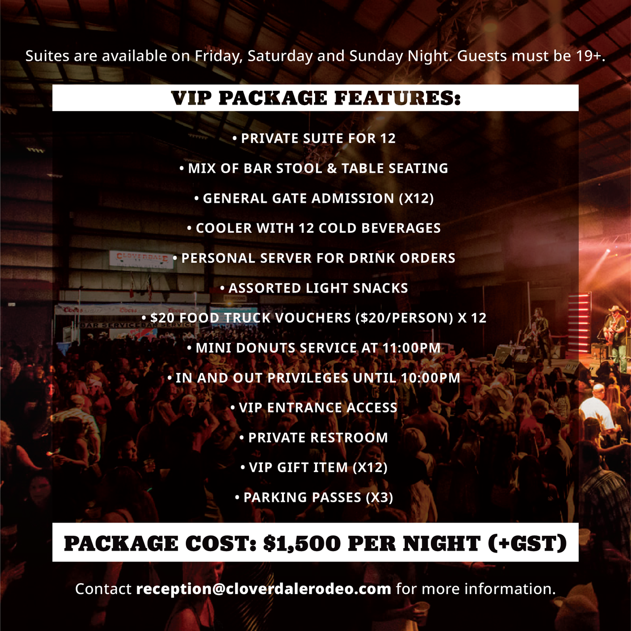 Longhorn Saloon VIP Suite promotional image
