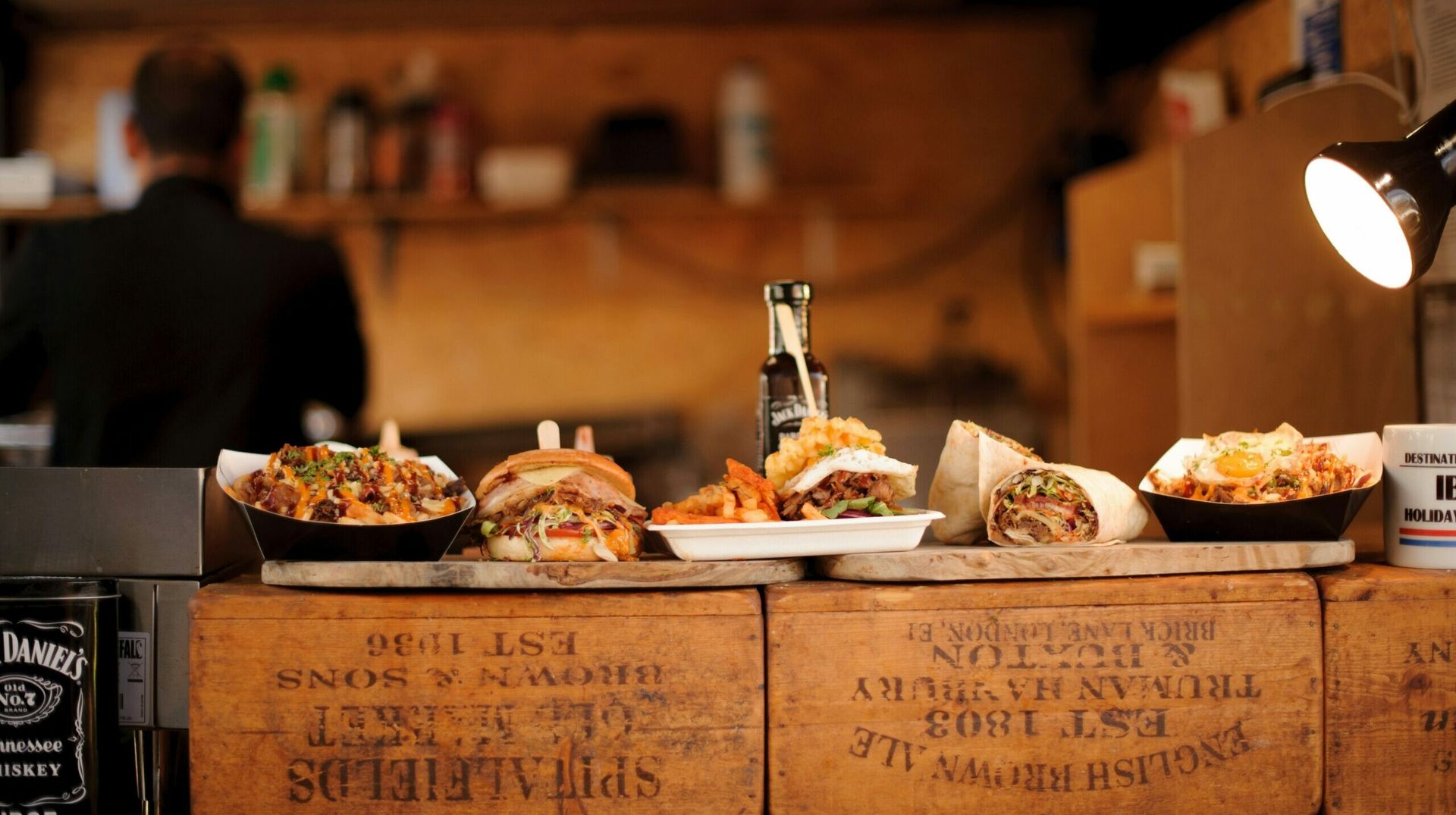 Food Truck with an order up on the pass